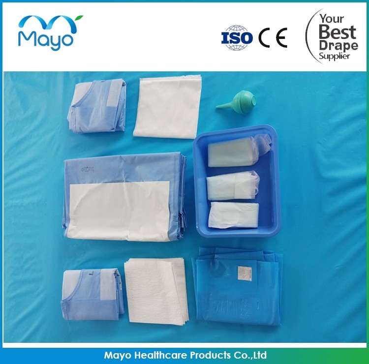 Blue Operating Theatre Drapes SMS PP Universal Surgical Pack