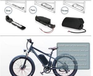Wholesale Rear Rack E Bike Battery 250W Electric Bikes Batteries 36v 10ah from china suppliers