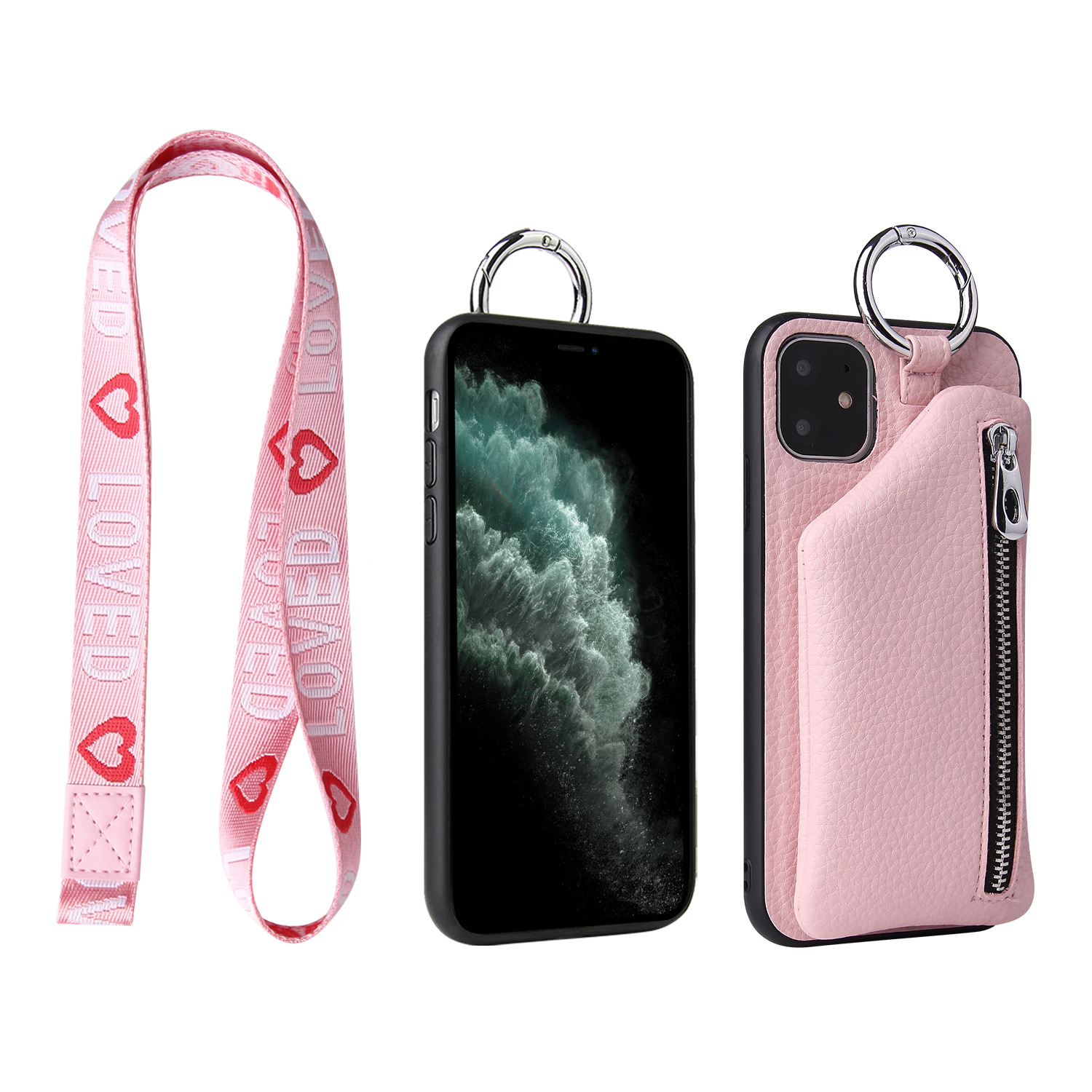 Wallet Leather Case For Iphone 7 8 11 12 13 Pro Max With Holder And Customized Design