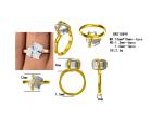 Trendy Jewelry Raw Moonstone Ring Sterling Silver 925 Irregular Three Prongs