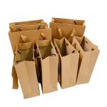 SGS Gold Foil Stamping Recycled Kraft Paper Bags