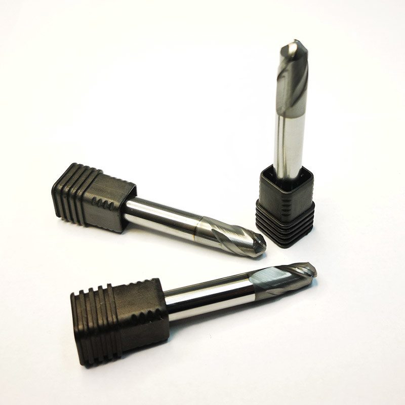 Solid Tungsten Carbide 2 Flutes D10R5 Ball Nose End Mills Hrc65 ST