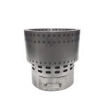 Stainless Steel 400mm Flame Genie Wood Pellet Fire Pit/Round Outdoor Camping