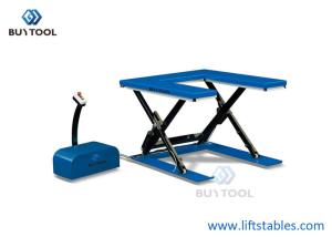 Wholesale Low Profile Electric Scissor Lift Table 300kg 500kg 800kg Minimum Height 85mm from china suppliers