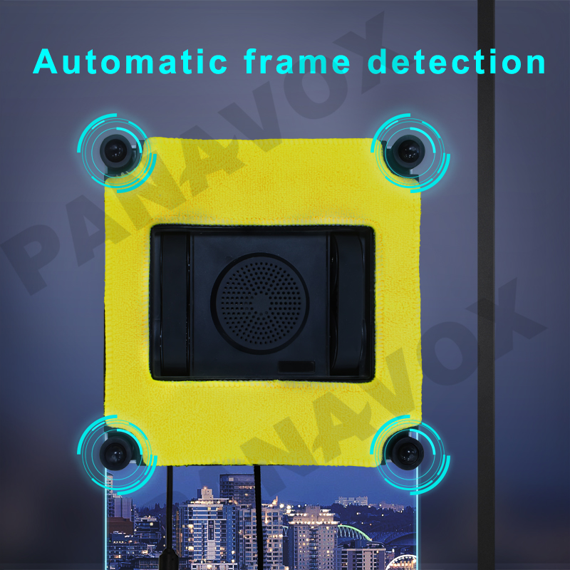 High Suction App Controlled Window Glass Cleaner Robot With 500mAh Battery Capacity