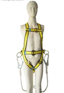 Wholesale Full body safety harness belt with lanyard,Model BH-06,Polyester material,Strength 15KN from china suppliers