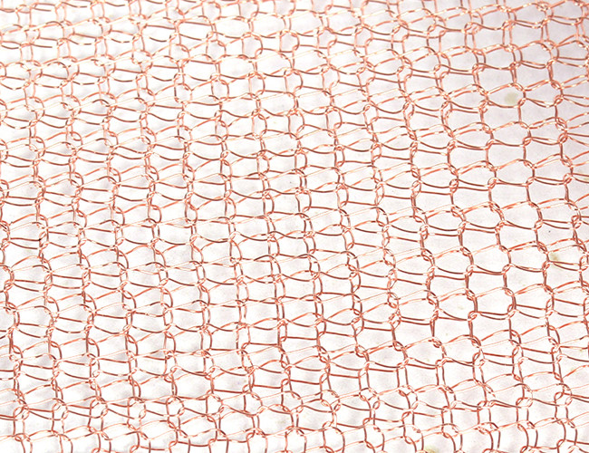 Metal Crimped Copper Wire Netting 4 Strands Knitting For Distillation Internal Packing