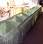 Square Hesco Barrier Wall Galvanized Iron Wire Military Sand Barrier