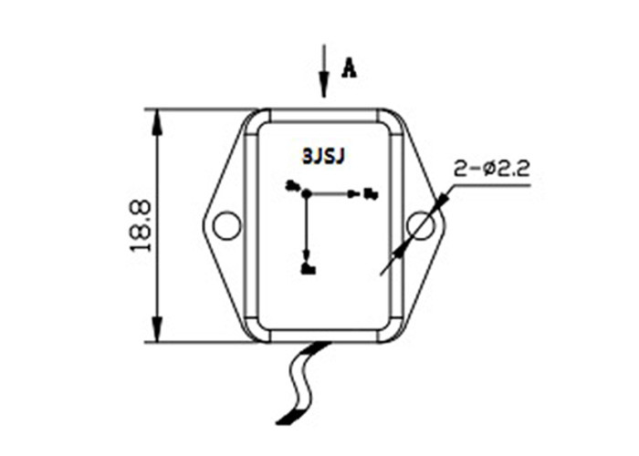 K-3JSJ-001 Lightweight 3 Axis Acceleration Sensor /Triaxial High Speed Accelerometer 0~3 V