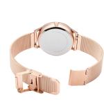 39mm Rose Gold Wristwatch Stainless Steel Back Gold Chain Watch For Ladies