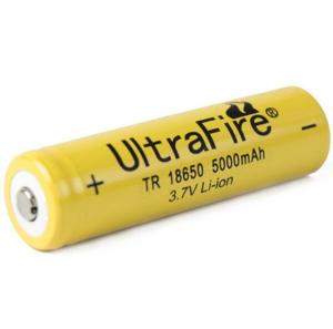 Wholesale New UltraFire TR 18650 5000mAh 3.7V rechargeable Li-ion battery from china suppliers