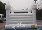 Outdoor 5x4m adults wedding white bouncy castle for wedding parties or events