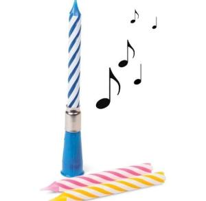 Wholesale Decorative Spiral Musical Birthday Candle / Amazing Singing Birthday Candle from china suppliers
