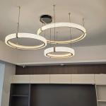 Creative Nordic Minimalist Double Ring Dining Room Chandelier Simple Modern