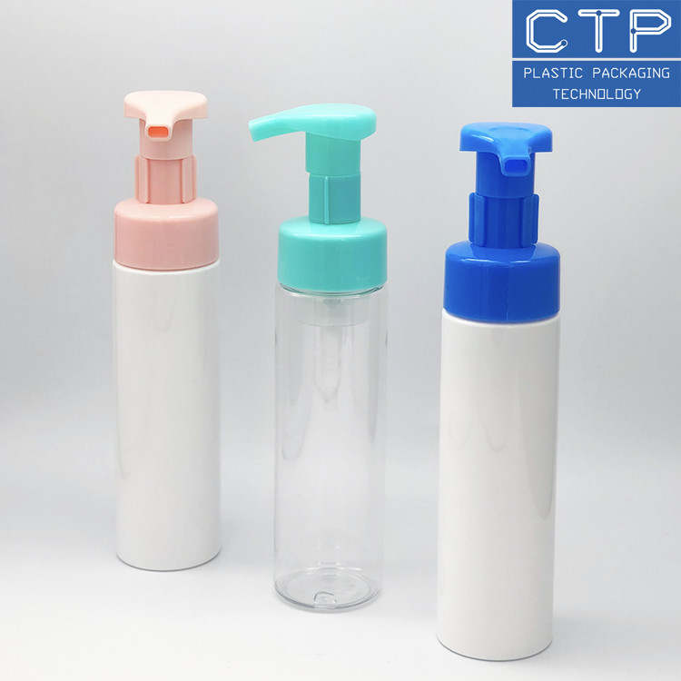 Non Slip White Pump Dispenser For Hand Lotion With Outside Spring