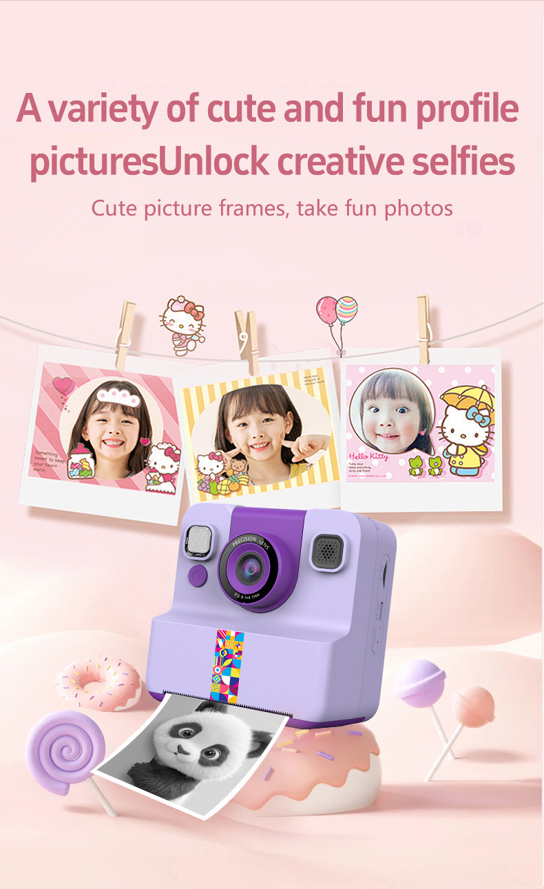 1080P Student Kid Camera High-Definition Video Recording 1300mAh Large Battery