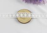Water Soluble Lucky Clover Floral Lace Ribbon For Decoration Chemical Milk Fiber