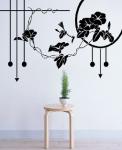 Morning Glory Classic PVC Decoration Wall Flower Stickers F043