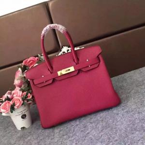 Wholesale full hand made ladies calfskin handbags 30cm 35cm rose red designer handbags women luxury handbags famous brand handbags from china suppliers