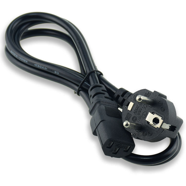 Computer VDE Power Cord 250V Waterproof PVC Jacket Pure Copper