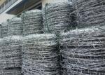 Galvanized Barbed Wire Farm Fencing Single Twist And Three Twist Weaving 7.5cm