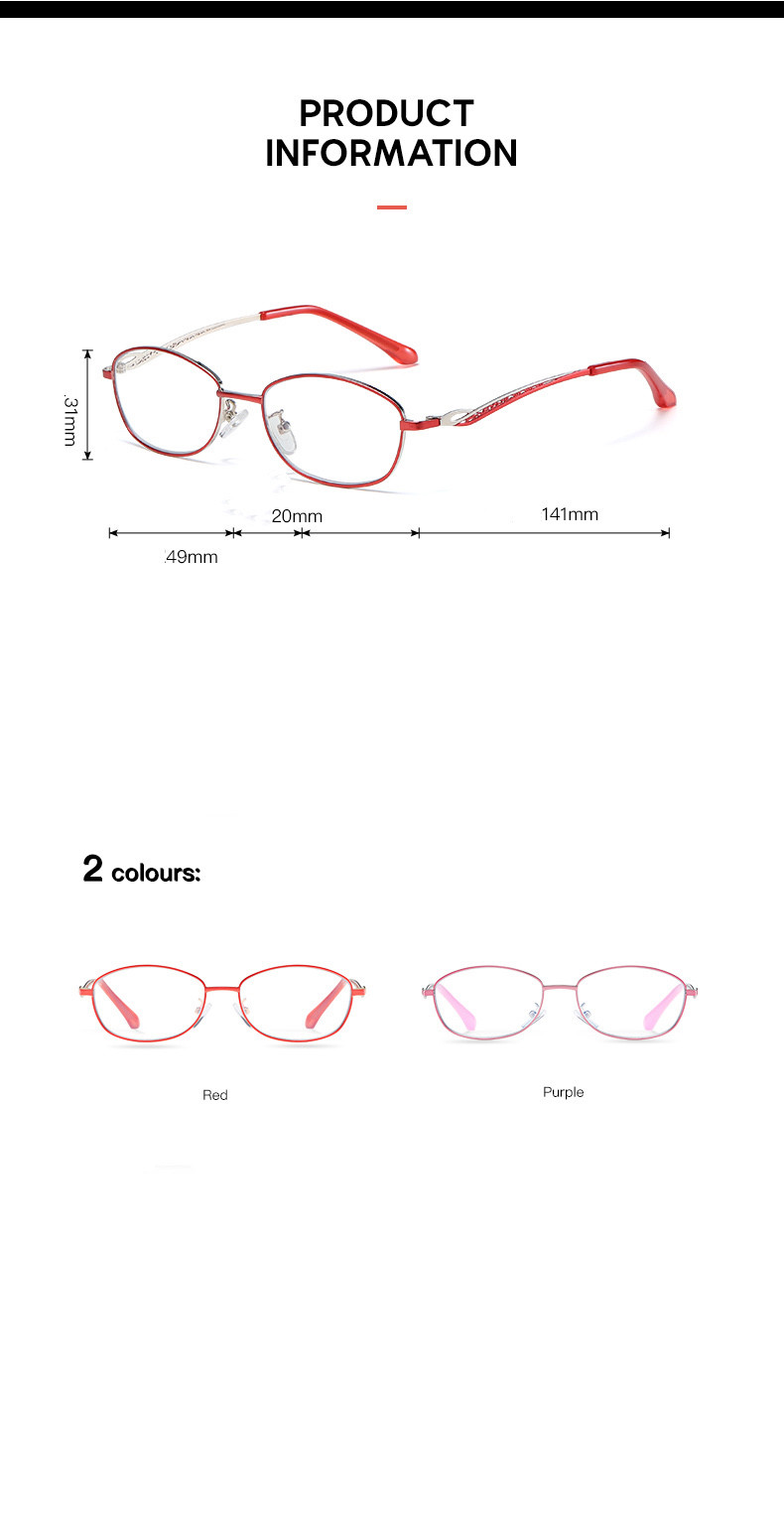 Colorful Full Frame Reading Glasses Cute Readers For Women Anti Blue Light