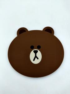 Wholesale Fashion Design Soft Silicone Toys Drink Coasters Bear Shape Molding from china suppliers