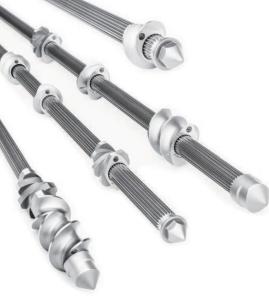 Wholesale 10 - 120mm Dia Extruder Shaft , Twin Screw Extruder Elements 500 - 9000mm Length from china suppliers