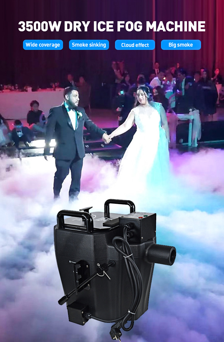 Dj Low Ground Fog Machine 3500w Ice Fogger Machine