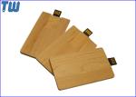 Classic Name Card Natural Wood 16GB USB Memory Stick Thumb Drives