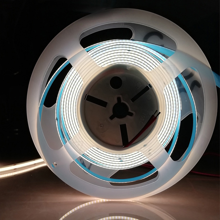 Flip Chip Flexible LED COB Strip Light 2700k Warm White 10W 24V COB FOB LED
