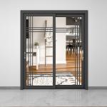 Stainless Steel Screen Netting Aluminum Sliding Glass Doors with Thermal Break
