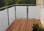 Prefabricated Stainless Steel Glass Railing with Round / Square Tube Handrail
