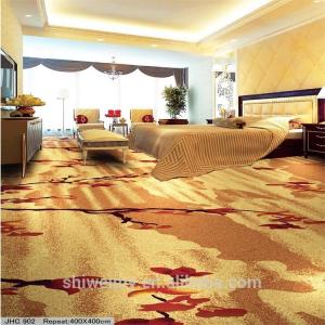 Wholesale Bedroom Modern Home Carpet / Cut Pile Nylon Carpet Red Plum Blossom Pattern from china suppliers