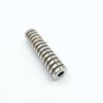 N48 Sintered Neodymium Ring Magnet With Adhesive Silver Coating
