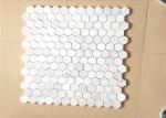 Hexagonal Honed Stone Mosaic Tile Marble Stone Chip 12"X12" Size