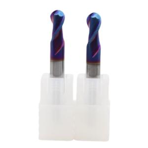 Wholesale HRC 65 R1.5*3*6*3*50 Dia TiAISiN Coated 2 Flutes Carbide Ball Nose End Mill Cutter from china suppliers