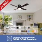 48 Inches Flush Mount Dimmable LED Ceiling Fan For Living Room