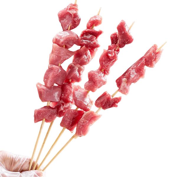 Easy Cleaning Disposable Bamboo Skewers Natural Colour With Customizable Packaging