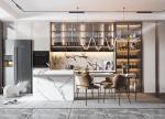 Modern Style Gray Shaker Wooden Furniture Kitchen Cabinets