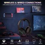2.4G Laptop Wireless Gaming Headphones RGB Audifonos Gamers With Mic For PS4 PS5