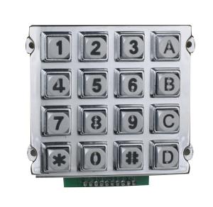 Wholesale External Mini Die Casting Metal Keypad 4 X 4 Rear Panel Mounting from china suppliers