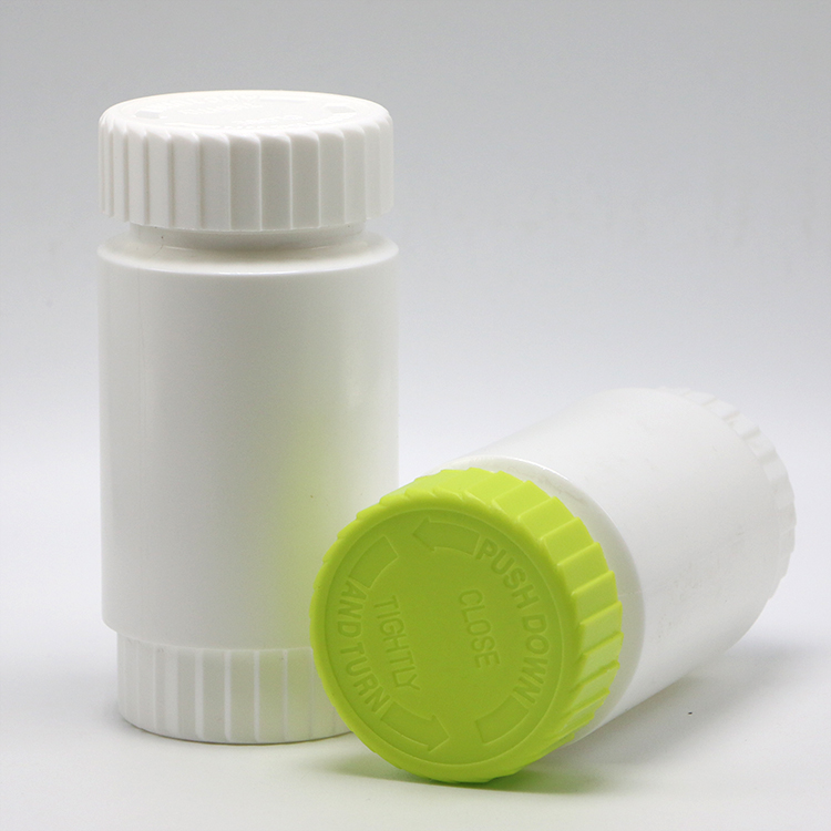 HDPE 175mL Round Shape PE Plastic Bottle for Medicine Supplement Storage HDPE Material