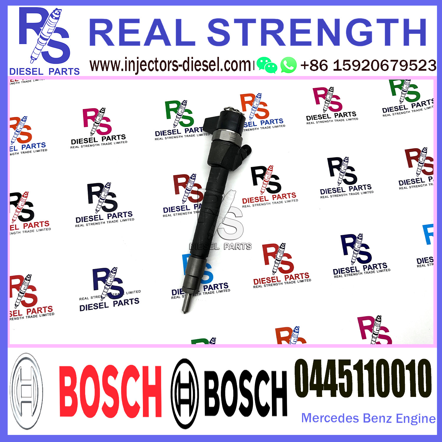 Diesel Fuel Common Rail Injector 0445110009 0986435004 0445110010 0986435004 For Mercedes-Benz 2.2CDi Engine