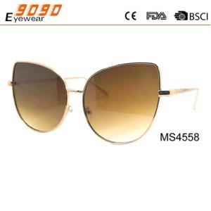 Wholesale 2017 hot sale style sunglasses with metal frame ,suitable for men and women from china suppliers