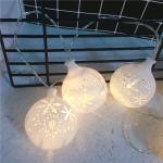 Christmas Santa String Lights Battery Operated Decorations for Xmas Warm White