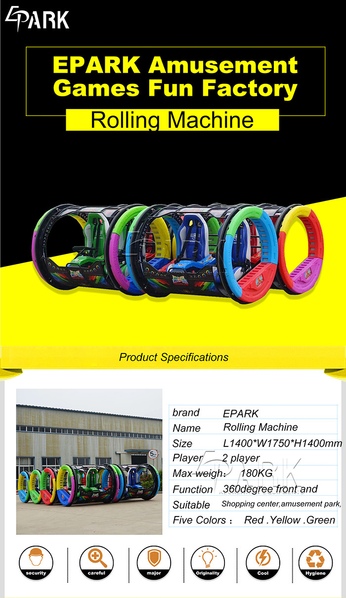 Adult Car Driving Amusement Game Machines 360 Degree Rolling All - Direction Move