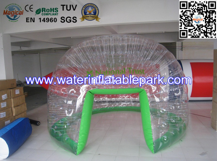 Clear Inflatable Sports Domes Air Seal , Inflatable Igloo Tent EN14960 / ROSH