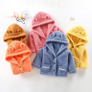 Wholesale 100cm Polyester Cotton Childrens Winter Jackets Single Breasted Warm Coats Velvet Thick from china suppliers