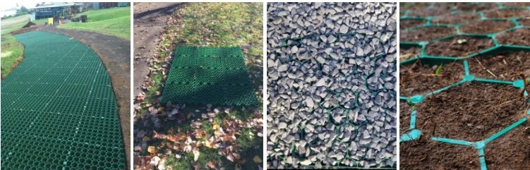 High Molecular Polyethylene Plastic Grid Grass Driveway Lawn Stabilizing For Gravel